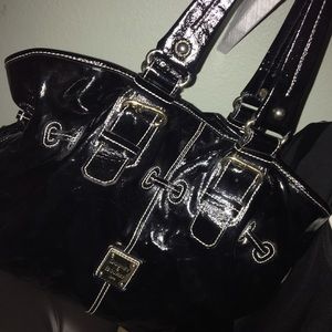 Dooney&Bourke Patent Leatherette Shoulder Satchel